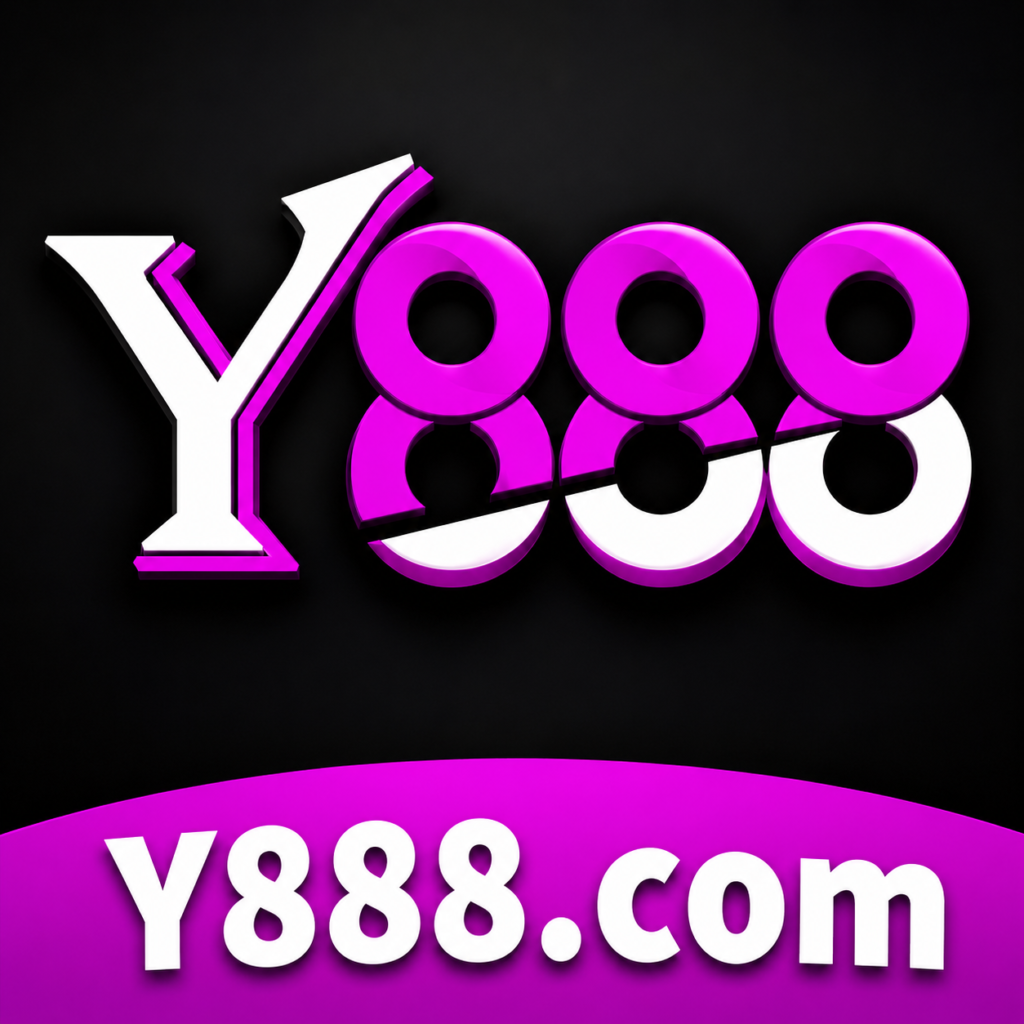 Y888 App logo in pink and white colors on black background for APK download in Pakistan 2026