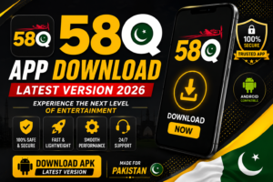 58Q App Download APK Latest Version 2026 featured image with Android compatibility and secure access for Pakistan users