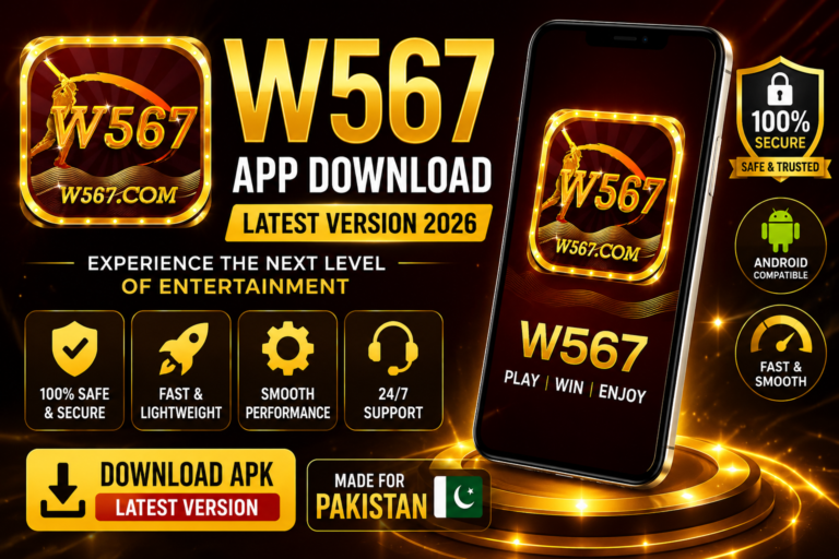 W567 App Download APK Latest Version 2026 featured image for Android users in Pakistan